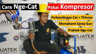 Cara Mudah Ngecat Pakai Kompresor Kecil [upl. by Ellenrad]