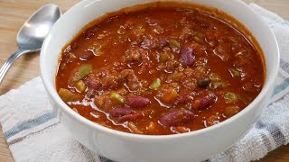 The Best Homemade Chili Recipe🔥  Easy Delicious Comfort Food [upl. by Aynot826]