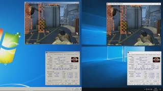 CSGO On AMD Ryzen 7 1700 Windows 7 vs Windows 10 [upl. by Sil]