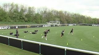 How to improve endurance and core strength  Soccer training drill  Nike Academy [upl. by Saval]