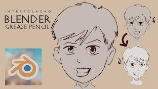 Como fazer desenhos Animados  BLENDER  2D  Interpolação [upl. by Tamah785]