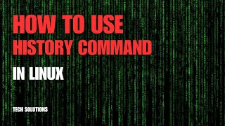 How to Use History Command in Linux [upl. by Lyns]