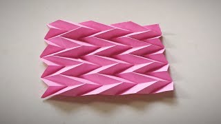 How to make origami Tessellation ♒ Origami Tessellation tutorial ♒ origami origamicraft [upl. by Evvie]