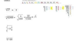 Obliczanie pierwiastka trzeciego stopnia  przykłady [upl. by Jer787]