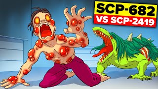 SCP682 VS EVIL MEN  SCP2419 [upl. by Nysa]