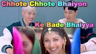 Reaction of Korean Singers to Indias Grand Wedding MV🤵‍♂️👰‍♀️Chhote Chhote Bhaiyon Ke Bade Bhaiyya [upl. by Ylerebmik545]