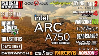 Intel ARC A750 without Resizible BAR  Test in 25 Games [upl. by Latoyia]