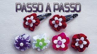 Flor de cetim com lentilha no TicTac  DIY  Passo a Passo [upl. by Uella]