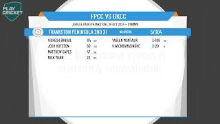 Frankston Peninsula 2nd XI v Greenvale Kangaroos 2nd XI [upl. by Giacinta]