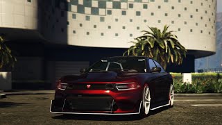 GTA 5 online  NEW Bravado Buffalo STX Customization Dodge Charger Hellcat gtaonline hellcat [upl. by Tonnie346]