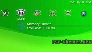 PSP Theme One Piece Theme by tas1086 PSPThemesNET [upl. by Ardnoek]