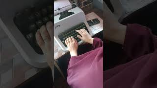 BEGINNERS TYPING ON TYPEWRITER  shortsviral EduHubInstitute youtubeshorts [upl. by Oad134]