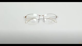 Charmant Line Art Eyeglasses Model XL2118 ColorGW Gold White [upl. by Lavery481]