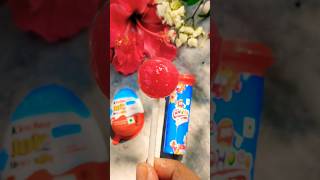 Kinder Joy and choco with loly 🍭🍡youtubeshorts shortvideo [upl. by Trici]