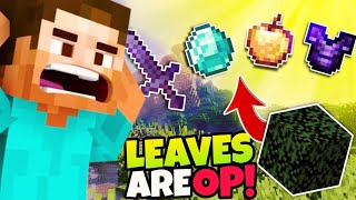 Minecraft But Leaves Drop Op Items [upl. by Kennie]