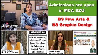 Admissions are open in BZU Multan College of Arts  BS Fine Arts amp BS Graphic Design  Apply online [upl. by Razaele]