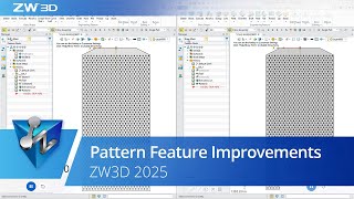 ZW3D V2025 Unsur Çoğaltma Pattern Geliştirmeleri [upl. by Ennasor213]