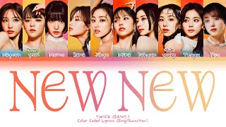 KARAOKE TWICE「NEW NEW」— 10 Members You as member Color Coded Lyrics HanRomEng [upl. by Dixon]