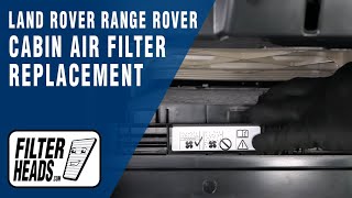 How to Replace Cabin Air Filter 2020 Land Rover Range Rover Sport  AQ1102C [upl. by Pardew]