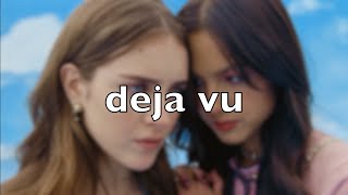 Olivia Rodrigo  deja vu lyrics video [upl. by Gaskill]