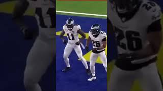 AJ Brown with Saquon Barkley please sub￼ [upl. by Nairred]