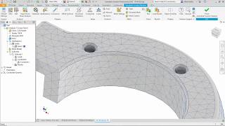 Product Simulation in Inventor Nastran Preparing a CAD Model for FEA [upl. by Gerius568]