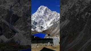 Dzongla  View from bed everesttrek everest gokyolake mountains travel cholapass 8thwonders [upl. by Eleazar]