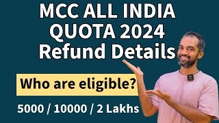 MCC 2024 Refund details  Who are eligible and ineligible [upl. by Nattie]