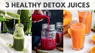 4 Healthy Juices for Weight Loss amp Detoxification  Easy Juice Recipes [upl. by Ennelram]