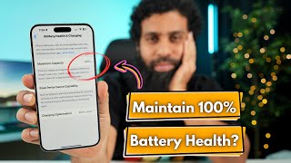 Maintain 100 Battery health on iPhone in Hindi 2024 [upl. by Crispas]