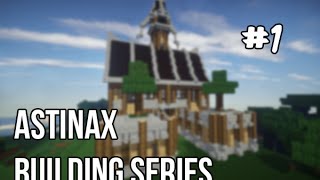 Minecraft Building guide  Medieval Town Hall Part 1 [upl. by Neelav]