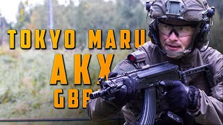 Finnish Airsoft in mud and rain  TM AKX Gameplay [upl. by Twelve]