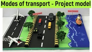 modes of transport  means of transport model  modes of transport model  easy project model  diy [upl. by Elacsap]