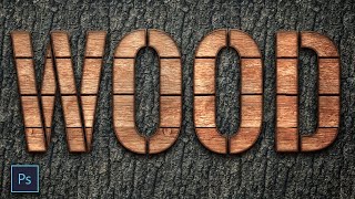 How To Wood Text Effect In Photoshop 3 Min  Wooden Texture Effect [upl. by Johen]