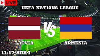 Latvia VS Armenia Match Today Score En Vivo UEFA Nations League 2024 [upl. by Alyworth]