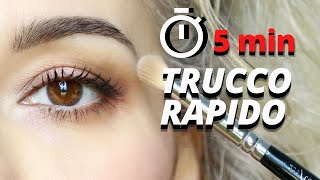 Come fare un trucco occhi veloce in 5 minuti reali [upl. by Anayeek]