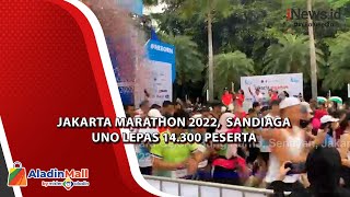 Jakarta Marathon 2022 Sandiaga Uno Lepas 14300 Peserta [upl. by Eyssej224]