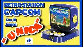 ARCADE RETRO STATION CAPCOM quotUNICAquot Unboxing y Review [upl. by Werdna]