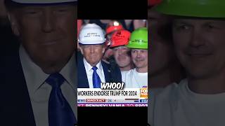 Pennsylvania Steelworkers  Voters Publicly Endorsed Donald Trump trump election2024 shorts [upl. by Arrait972]