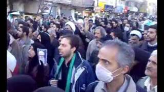 GRAND AYATOLLAH MONTAZERIS FUNERALL IRAN QOM 21122009 mp4 [upl. by Carla]