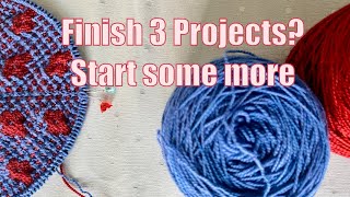 3 Finished Objects  3 Cast Ons  Knitting Podcast [upl. by Anirat]