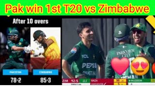 Pakistan vs Zimbabwe Full Highlights 1st T20 2024  pak vs zim [upl. by Arvin]