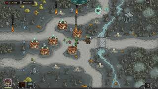 Kingdom Rush Frontiers Veteran Mode Walkthrough  Desecrated Grove Campaign [upl. by Hyozo]