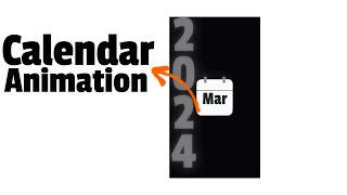 How To Make Calendar Animation [upl. by Serica]