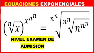 ECUACIONES EXPONENCIALES👉con BASES DIFERENTES EJERCICIO RESUELTO✔ [upl. by Giraud905]