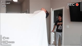 FLOATING IN BED LEVITATION PRANK ON GIRLFRIEND SHE FREAKED OUT [upl. by Oribel632]