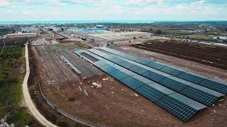 Timelapse Ontex activates large solar power installation in Italy [upl. by Norrahc]