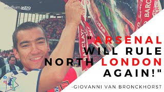 van Bronckhorst quotArsenal will win the North London derbyquot  Astro SuperSport [upl. by Alane]