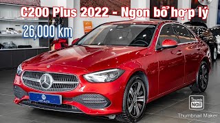 Mercedes C200 Plus 2022 màu đỏ lăn bánh 26000 km tại H3T Auto [upl. by Enawd98]