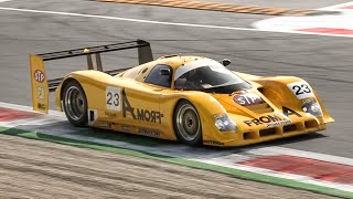 Nissan R90CK Group C in action at Monza Circuit [upl. by Keegan]